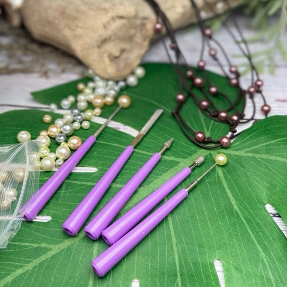 10pc DIAMOND TIPPED BEAD REAMERS & POLISHING CLOTHS JEWELRY MAKING BUNDLE LOT - Picture 4 of 16